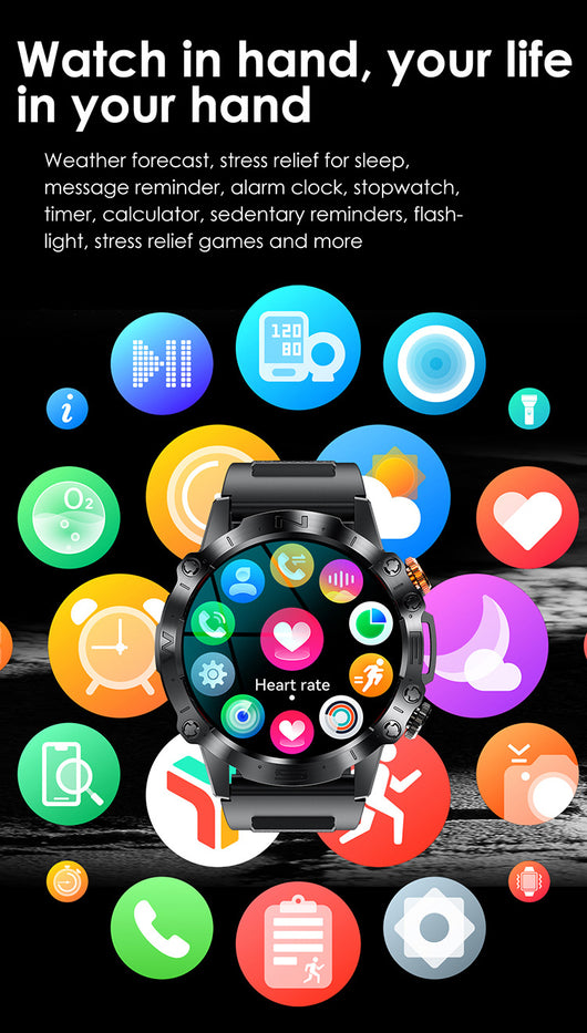Reloj Deportivo Inteligente K59 con Bluetooth y Batería Extendida - Image 25