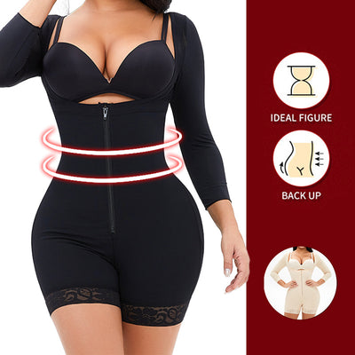 Body Moldeador Talla Grande con Mangas Largas y Cintura Alta - Image 11