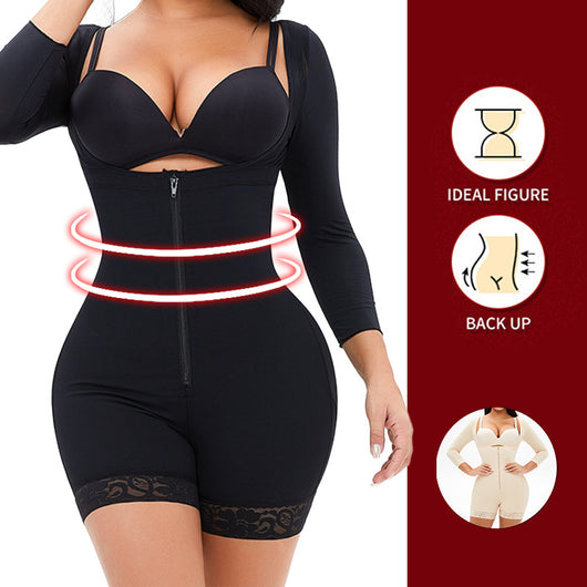 Body Moldeador Talla Grande con Mangas Largas y Cintura Alta - Image 11