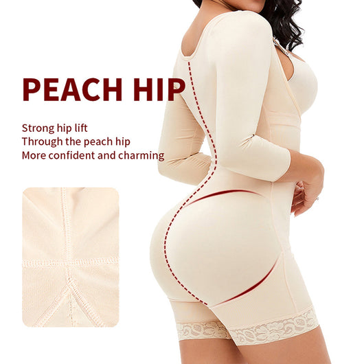 Body Moldeador Talla Grande con Mangas Largas y Cintura Alta - Image 12