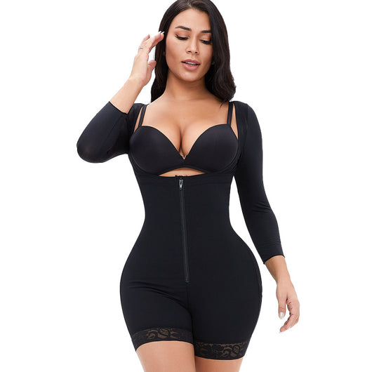 Body Moldeador Talla Grande con Mangas Largas y Cintura Alta - Image 13