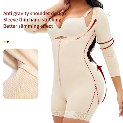 Body Moldeador Talla Grande con Mangas Largas y Cintura Alta - Image 14