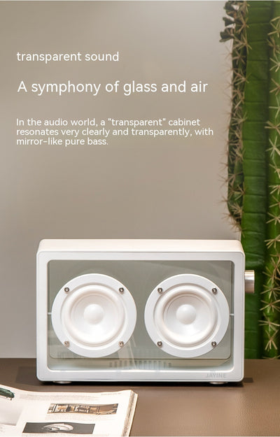 Parlante Bluetooth Retro Transparente de Alta Fidelidad - Image 22