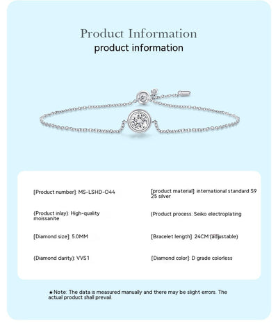 Pulsera de Plata 925 Estilo Ins con Diamantes - Diseño Minimalista y Elegante - Image 43