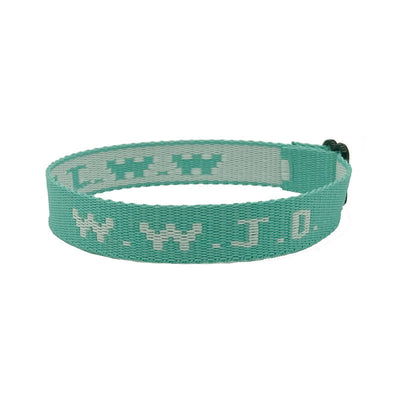Pulsera Ajustable con Cinta Jacquard Estampada WWJD Unisex - Image 54
