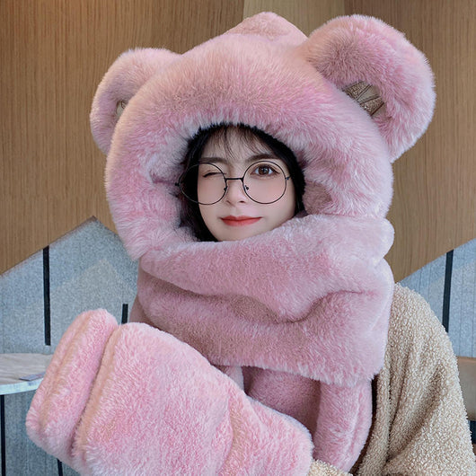 Conjunto Térmico Invierno: Gorro, Bufanda y Guantes Peluche - Image 21