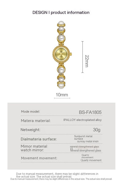 Reloj Pulsera Mujer Lujo Pearl New Light - Diseño Elegante - Image 9