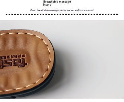 Sandalias de Cuero Genuino para Hombre - Chanclas Cómodas de Verano - Image 13