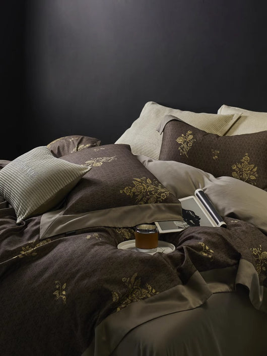 Juego de Cama Retro Algodón Peinado 4 Piezas - Calidez para Otoño e Invierno - Image 37