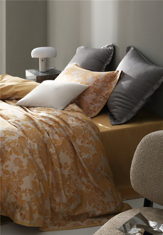Juego de Cama Jacquard Algodón Puro Estilo Retro Americano 4 Piezas - Image 52