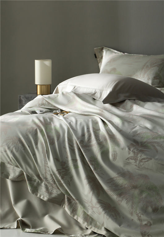 Juego de Cama Jacquard Algodón Puro Estilo Retro Americano 4 Piezas - Image 74