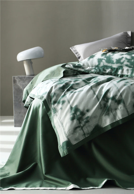 Juego de Cama Jacquard Algodón Puro Estilo Retro Americano 4 Piezas - Image 87