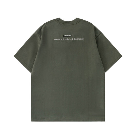 Playera Suelta de Cuello Redondo con Estampado Asterismo para Hombre - Image 20