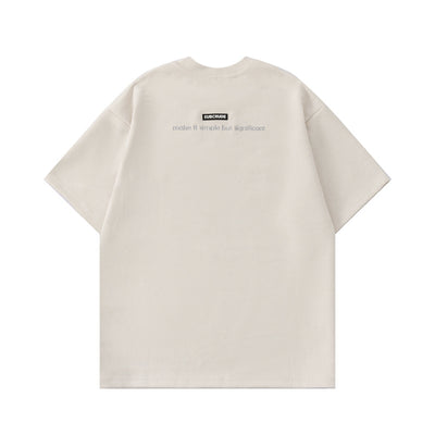 Playera Suelta de Cuello Redondo con Estampado Asterismo para Hombre - Image 25