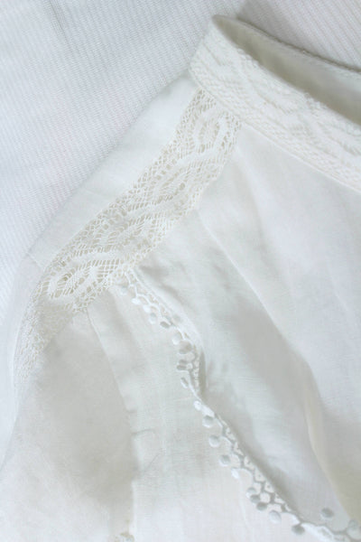 Blusa de Lino Francesa Elegante con Encaje - Diseño Sofisticado Efecto Adelgazante - Image 10