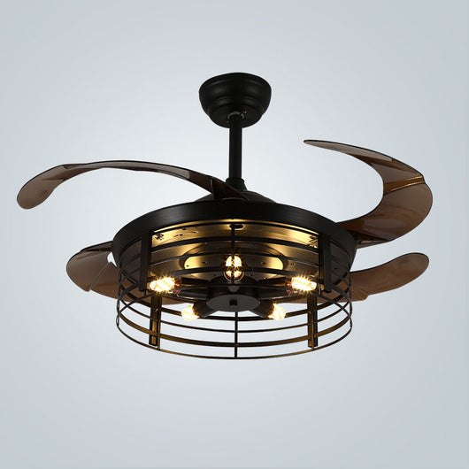 Lámpara Ventilador Retro Industrial Americana - Image 10