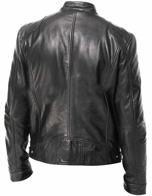 Chaqueta de Cuero PU Slim Fit - Estilo Moderno y Versátil - Image 8