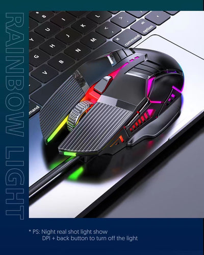 Ratón Gaming 6D con Iluminación RGB - Silencioso para Oficina y E-sports - Image 15