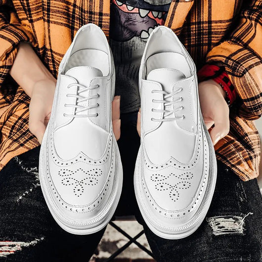 Zapatos Casuales de Negocios Hombre Estilo Coreano Británico Moderno - Image 8