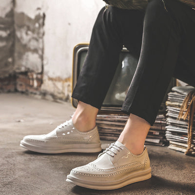 Zapatos Casuales de Negocios Hombre Estilo Coreano Británico Moderno - Image 13