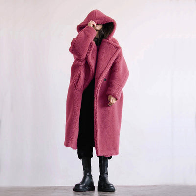 Abrigo de Piel Sintética Casual para Otoño e Invierno - Largo Medio para Mujer - Image 16