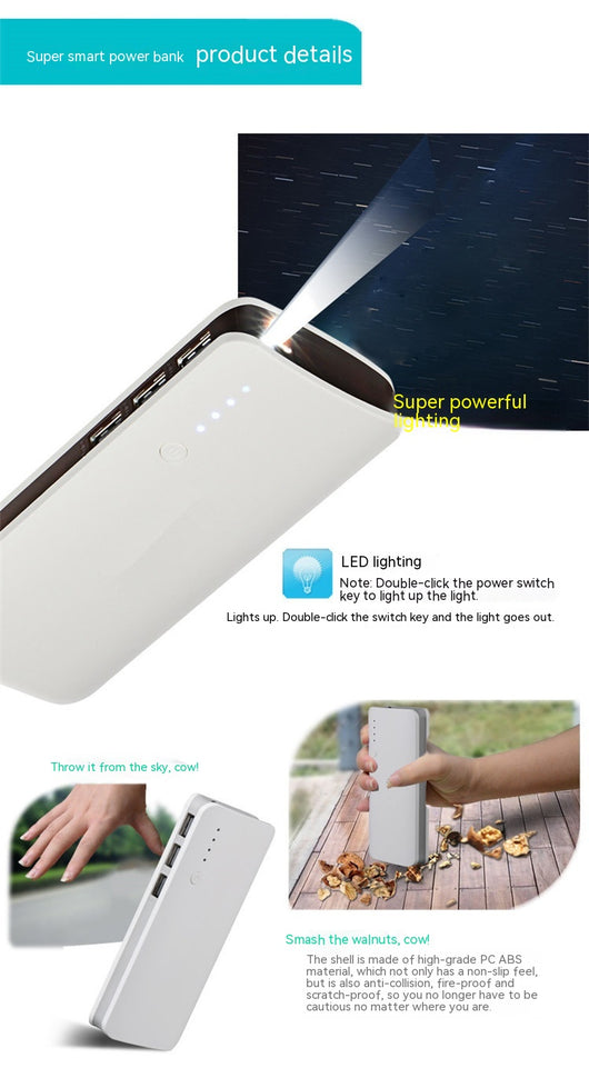 Batería Externa de Gran Capacidad con Linterna LED para Celulares - Image 16