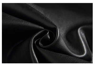 Pantalones de Cuero PU Retro Americano Holgados y Rectos para Hombre - Image 8