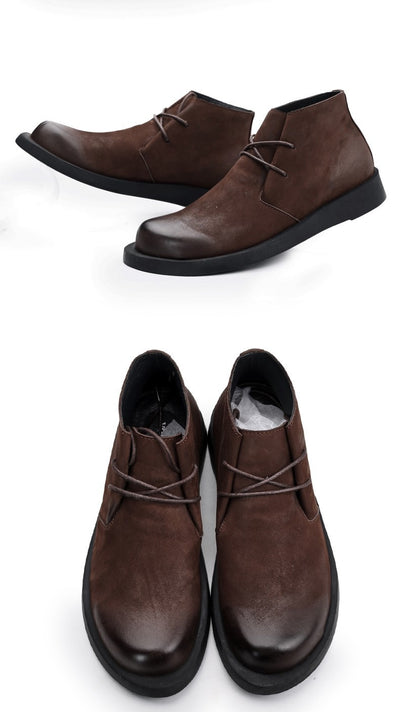 Botas Martin de Cuero para Hombre con Suela Gruesa y Caña Media - Image 11