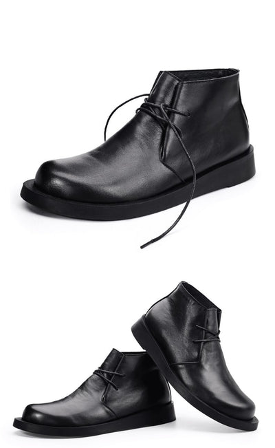 Botas Martin de Cuero para Hombre con Suela Gruesa y Caña Media - Image 17