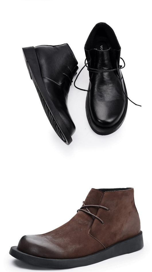Botas Martin de Cuero para Hombre con Suela Gruesa y Caña Media - Image 18