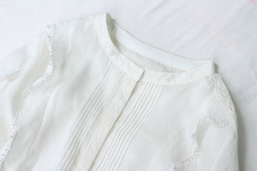 Blusa Elegante Estilo Francés con Encaje Reductora y Corte Suelto - Image 34