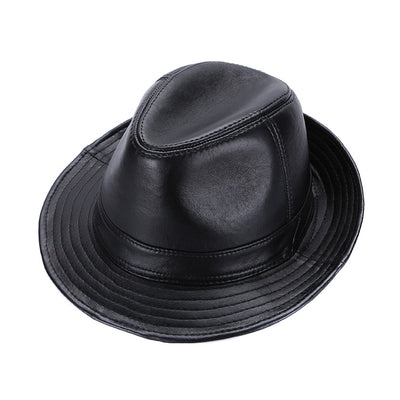 Sombrero de Copa Clásico en Cuero Genuino de Oveja para Hombre - Image 13