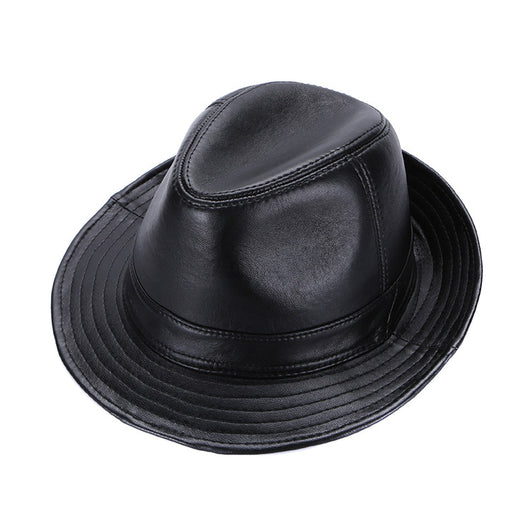 Sombrero de Copa Clásico en Cuero Genuino de Oveja para Hombre - Image 13