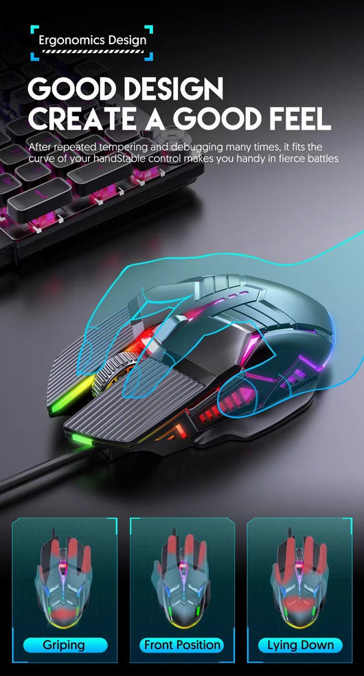 Ratón Gaming 6D con Iluminación RGB - Silencioso para Oficina y E-sports - Image 31