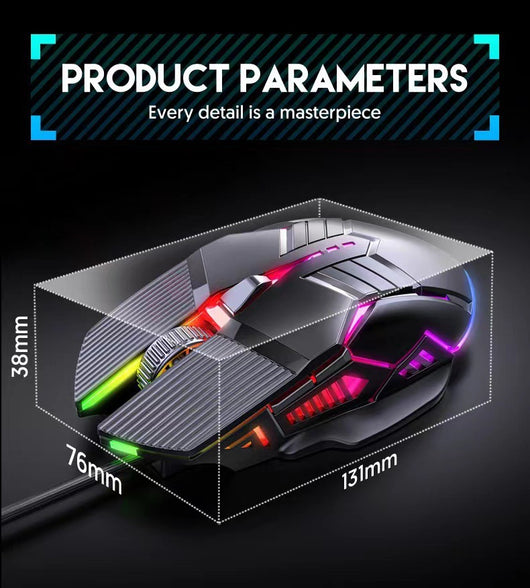 Ratón Gaming 6D con Iluminación RGB - Silencioso para Oficina y E-sports - Image 38