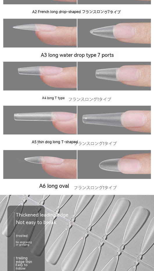 Uñas Trapezoidales Largas sin Lijado - Diseño Profesional - Image 24
