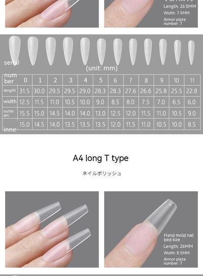 Uñas Trapezoidales Largas sin Lijado - Diseño Profesional - Image 26