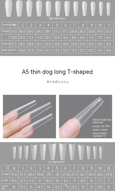 Uñas Trapezoidales Largas sin Lijado - Diseño Profesional - Image 30