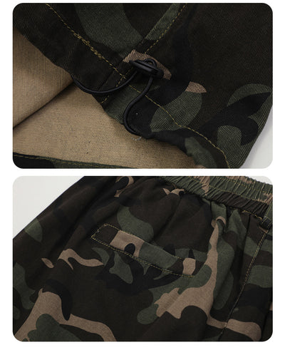 Pantalones Cargo Camuflaje con Ajuste de Pierna para Actividades Outdoor - Image 10