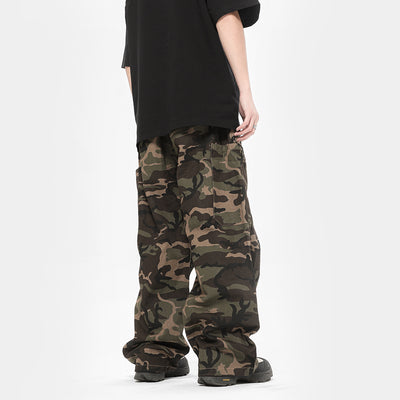 Pantalones Cargo Camuflaje con Ajuste de Pierna para Actividades Outdoor - Image 11