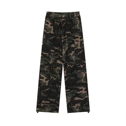Pantalones Cargo Camuflaje con Ajuste de Pierna para Actividades Outdoor - Image 16