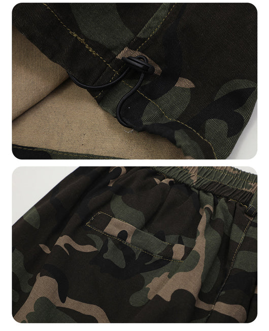 Pantalones Cargo Camuflaje con Ajuste de Pierna para Actividades Outdoor - Image 18