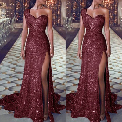 Vestido Asimétrico sin Mangas con Efecto Bronceado y Abertura - Image 19