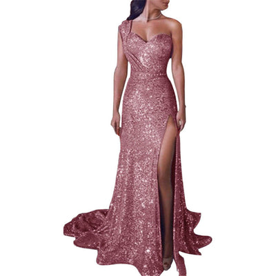 Vestido Asimétrico sin Mangas con Efecto Bronceado y Abertura - Image 24