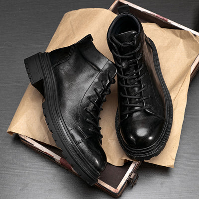 Botas de Trabajo en Cuero Genuino para Hombre - Otoño Invierno con Suela Reforzada - Image 16