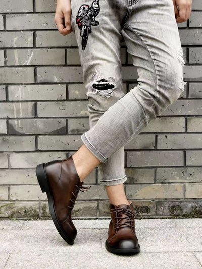 Botas Martin Vintage para Hombre - Estilo Clásico Duradero - Image 13