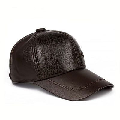 Gorra de Cuero para Hombre Otoño e Invierno - Image 10