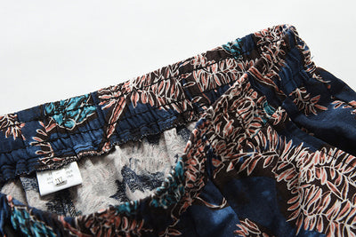 Pantalones Holgados de Algodón y Lino Multicolor para Hombre - Image 21