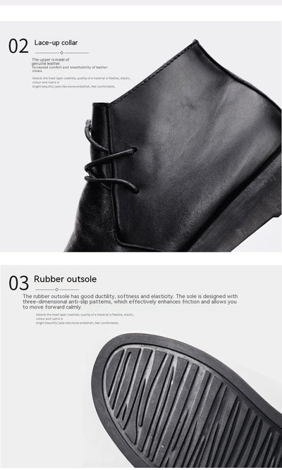 Botas Martin de Cuero para Hombre con Suela Gruesa y Caña Media - Image 26