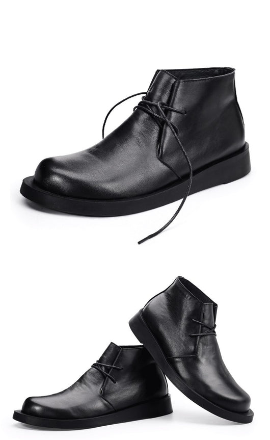 Botas Martin de Cuero para Hombre con Suela Gruesa y Caña Media - Image 28